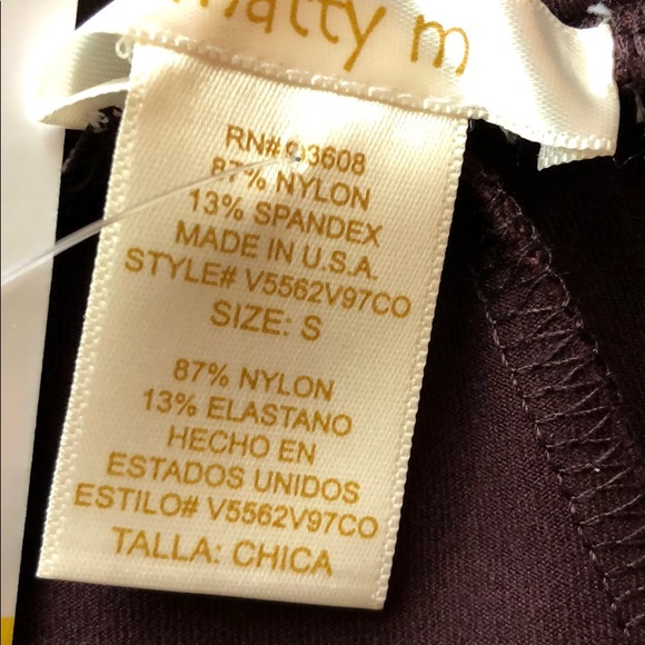 Deep merlot pointe leggings - Picture 3 of 3